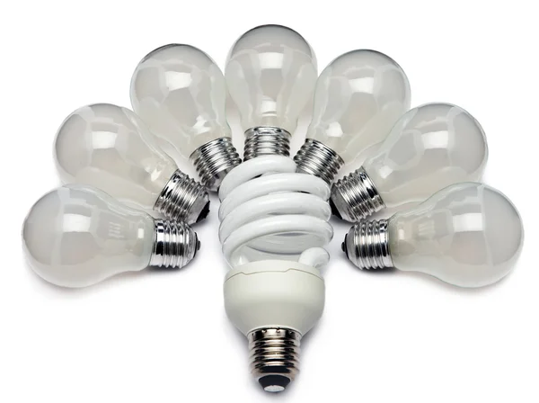 Ahorro de energía lámpara eléctrica —  Fotos de Stock