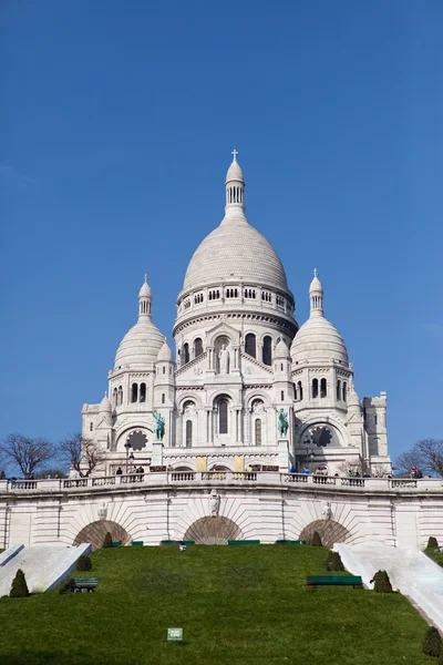 Bazylika Sacre-Coeur, Montmartre. Paryż — Zdjęcie stockowe