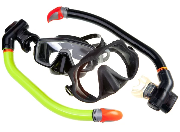 Tubo y máscara para el buceo (snorkel ) — Foto de Stock