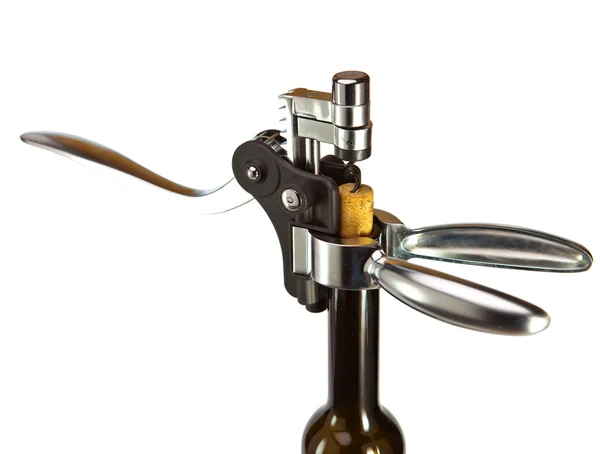 Corkscrew opener for wine bottles — Stock Photo, Image