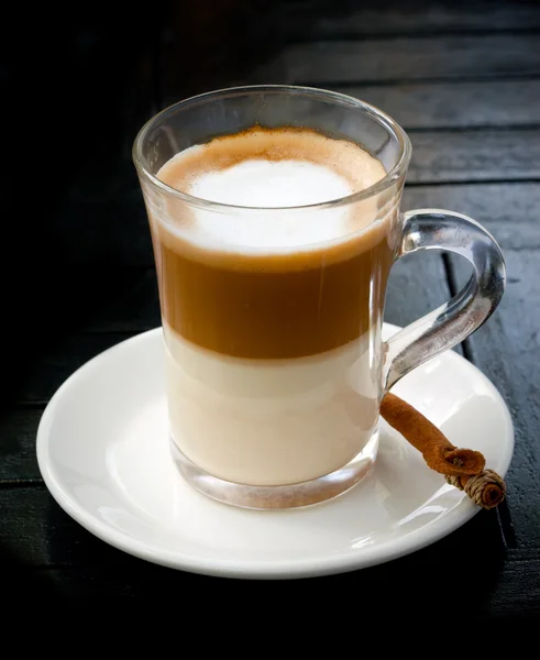 Cup from coffee with milk — Stock Photo, Image