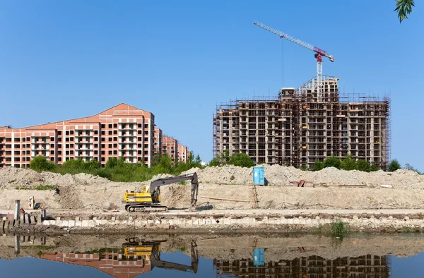 Work on a building area. Industry construction — Stock Photo, Image