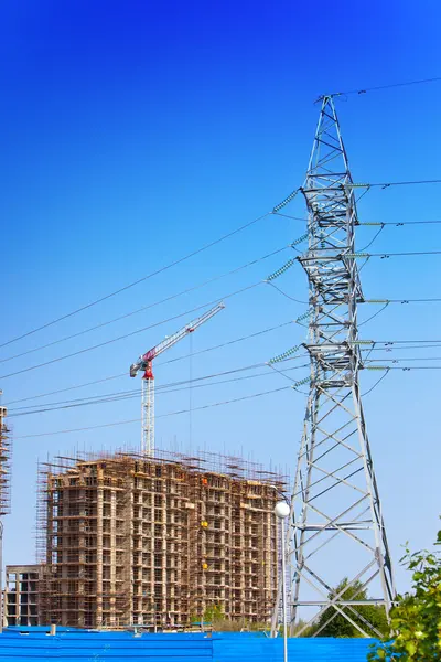 Trabajar en un área de construcción. Industria constructio —  Fotos de Stock