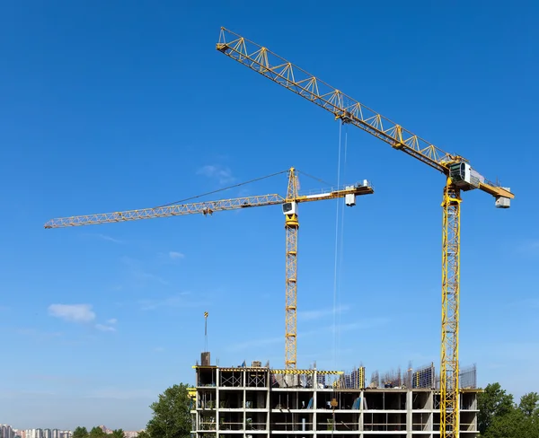 Werken op het gebied van een gebouw — Stockfoto