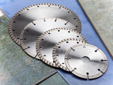 Diamond discs for tile cutting clipart