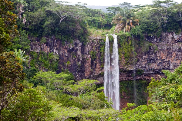 Водоспади Шамарель на Маврикії — стокове фото