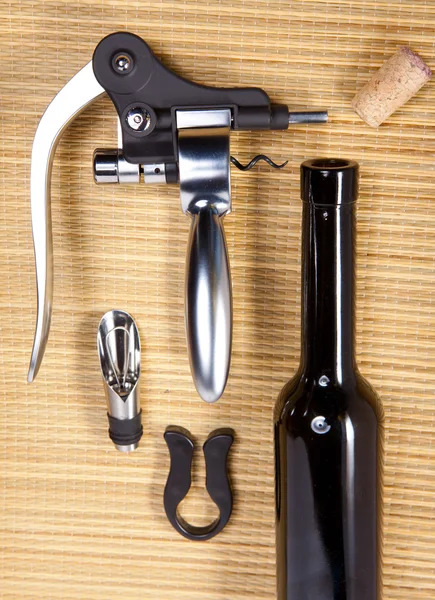 ワイン敷設用のセット — ストック写真