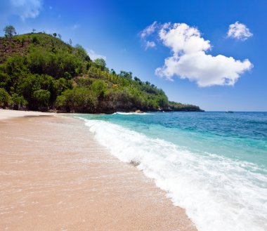 dağlar ve okyanus. Endonezya. Bali.