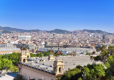 Barcelona 'nın hava görüntüsü