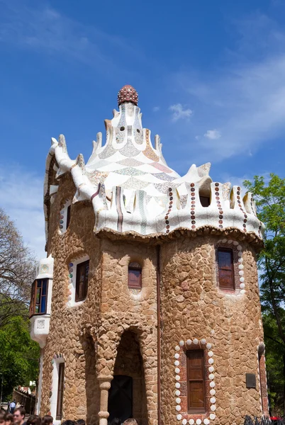 Gaudi'nin bina park guell, Barselona, İspanya