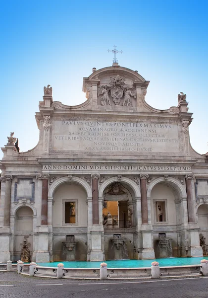 Fontana dell 'acqua paola- acqua paola brunnen, gianicolo, rom, italien — Stockfoto