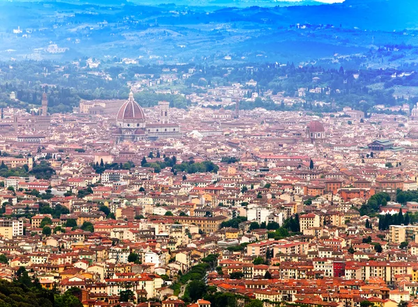 Italy. Florence. View of the city on top — Stock Photo, Image