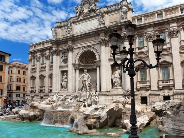 Trevi Fountain in Rome - Italy. (Fontana di Trevi) — Stock Photo, Image