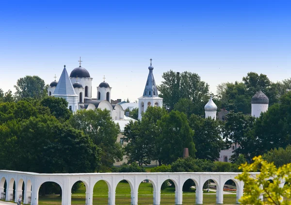 Great Novgorod - Yaroslavovo dvorishche. Russia. — Stock Photo, Image