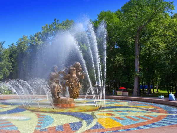 Great Novgorod. Russia. A fountain "Sadko" — Stock Photo, Image