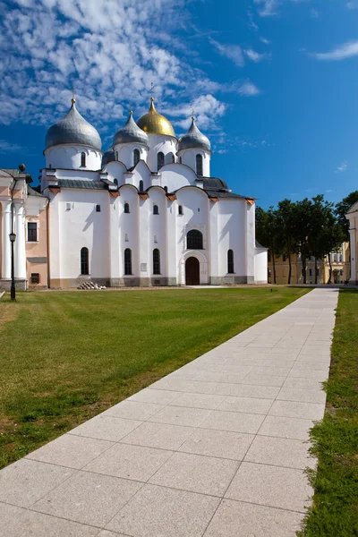 Cathédrale Sainte-Sophie au Kremlin, Grand Novgorod, Russie — Photo