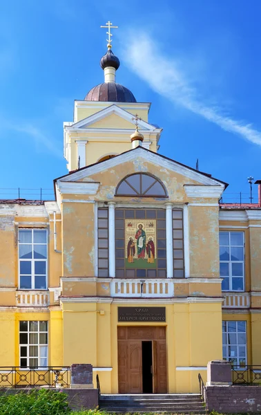 O templo do mártir Andrey Kritsky no subúrbio de Petersburgo, Sergiyevka. Rússia — Fotografia de Stock