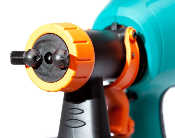 Mondstuk van een elektrisch spuitpistool close-up — Stockfoto