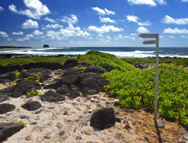 Mauritius. pekaren på havsstranden — Stockfoto