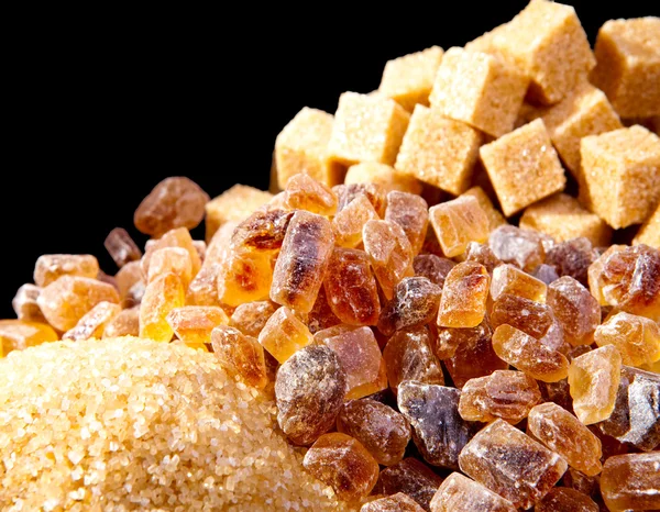 Brown candy sugar — Stock Photo, Image