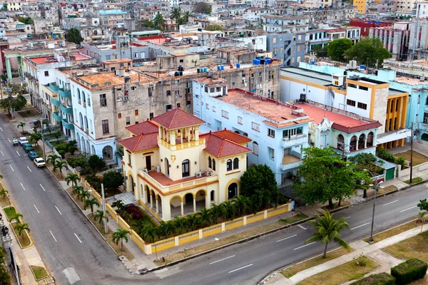 Kuba. Gamla Havanna. ovanifrån. — Stockfoto