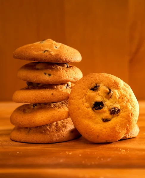 レーズンとビスケットのクッキー — ストック写真