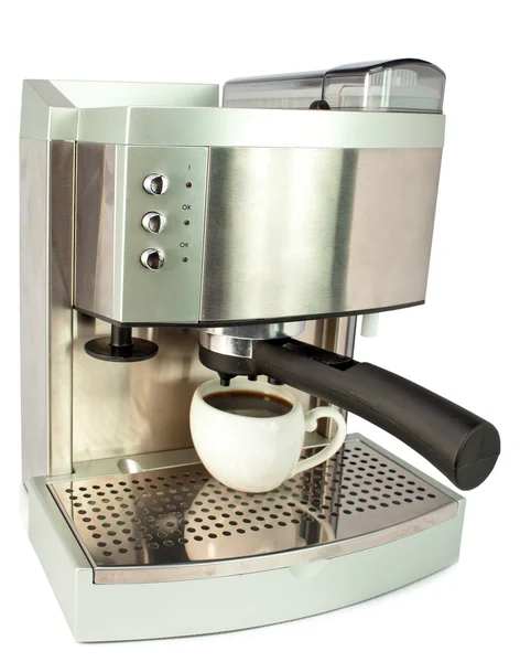 Koffiezetapparaat en beker — Stockfoto