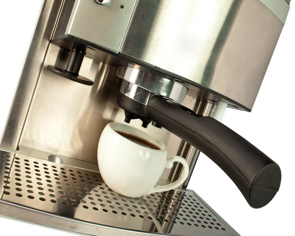 เครื่องชงกาแฟและถ้วย — ภาพถ่ายสต็อก