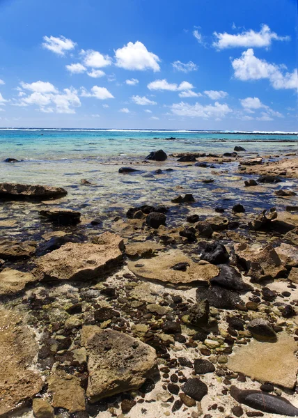 Mauritius. stenen landschap van het eiland — Stockfoto