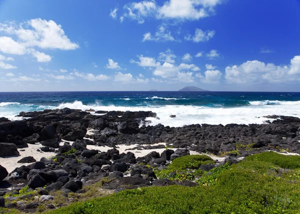 Mauritius. stenigt landskap av ön — Stockfoto