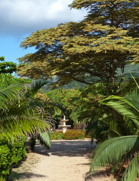 Zona de parque Le Domaine Les Pailles. Mauricio — Foto de Stock