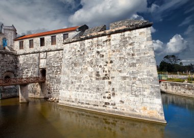 Küba. eski havana. Castillo de la gerçek fuerz