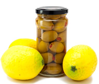 sağlıklı gıda - zeytin ve limon