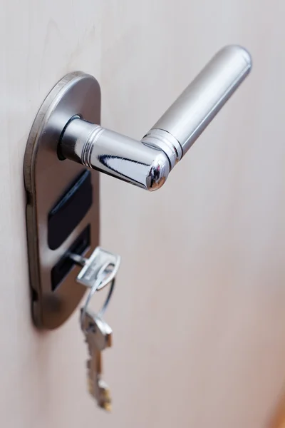 Key in a lock — Stock Photo, Image
