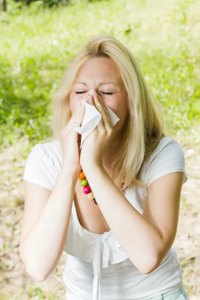 Pollen allergy — Stock Photo, Image