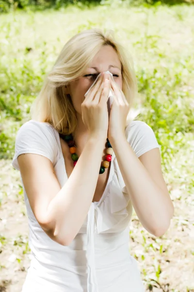 Alergia al polen — Foto de Stock