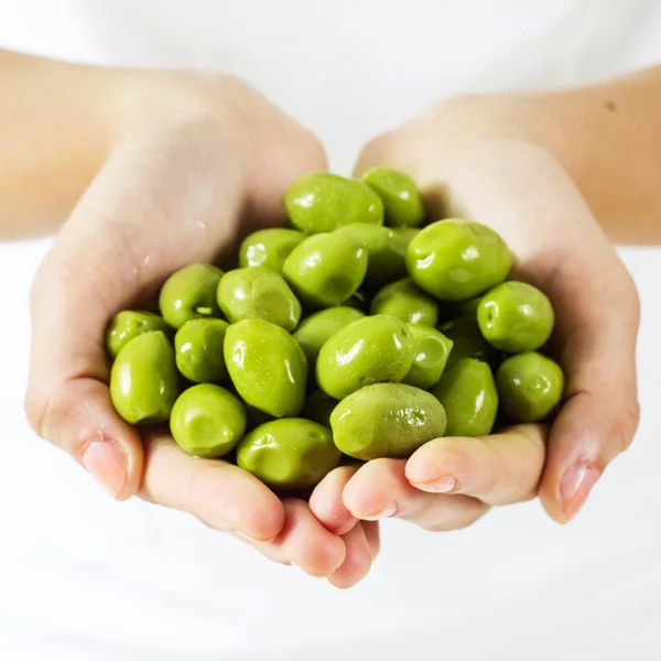 Healthy food green olive — Stock Photo, Image