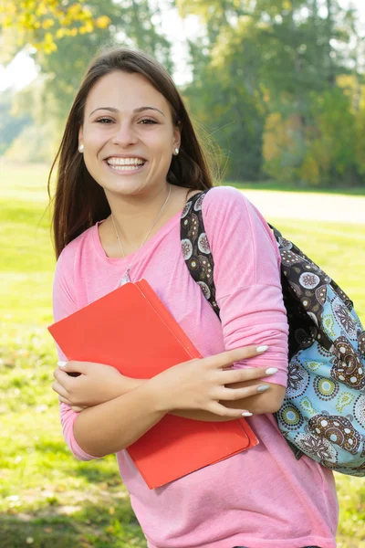 Happy student outdoor — Stock Photo, Image
