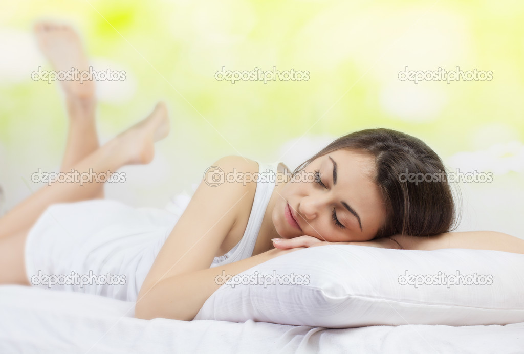 Happy young woman relaxing