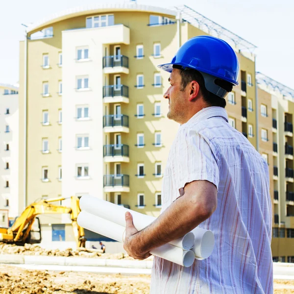Engineer On Construction Site — Stock Photo, Image
