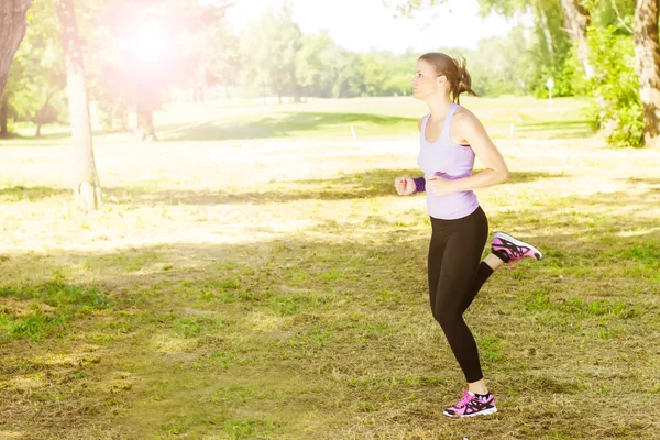 Futás, jogging nő — Stock Fotó