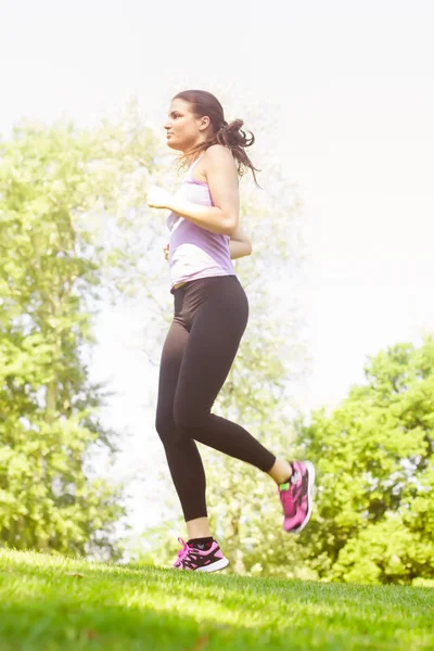Futás, jogging nő — Stock Fotó