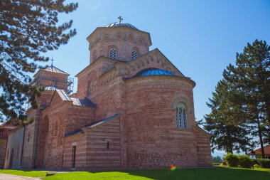Zica Manastırı, ortaçağ ortodoks manastırı, 13. yüzyılın başlarında. Krallık, Sırbistan, Avrupa.