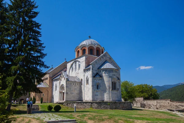 Studenica Kolostor Századi Szerb Ortodox Templom Kolostor Unesco Világörökség Szerbia — Stock Fotó