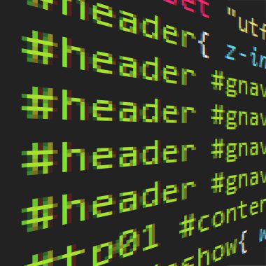 CSS and HTML code clipart svg vector 