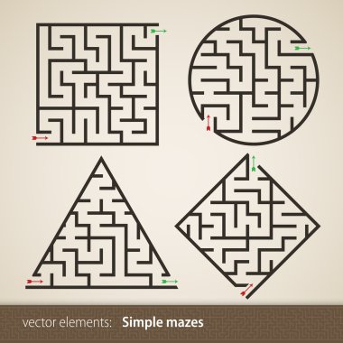Set of maze