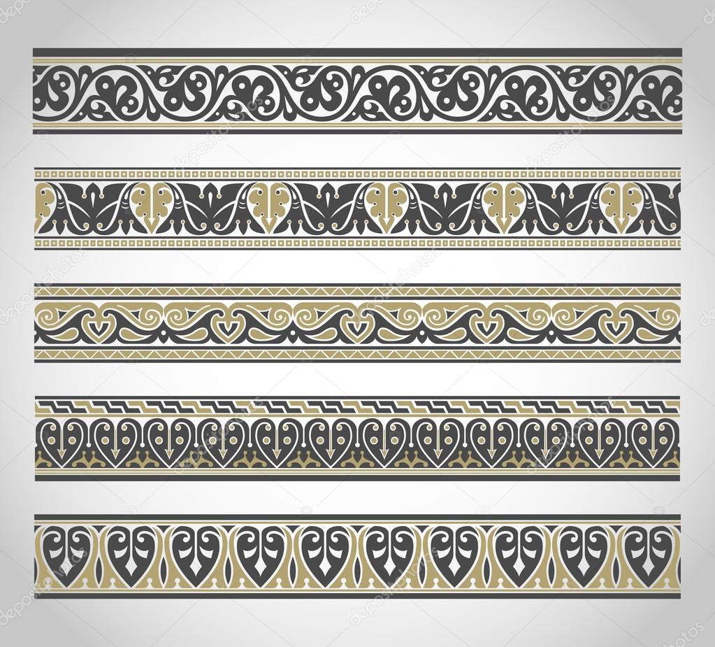 Set of vintage borders