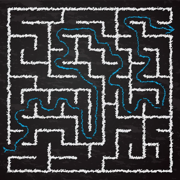 Illustration av labyrint — Stockový vektor
