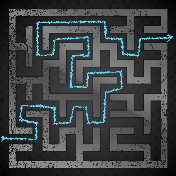 Illustrazione del labirinto — Vettoriale Stock