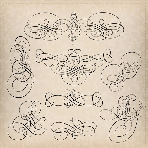 Elementos caligráficos — Archivo Imágenes Vectoriales